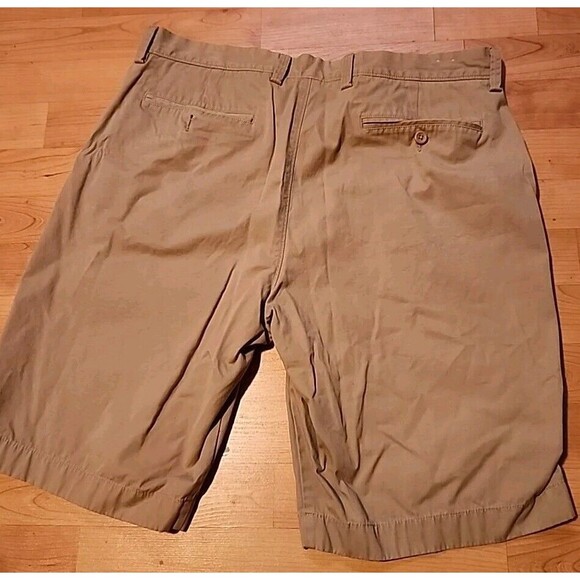 J Crew Golf Shorts Mens 36 Beige Flat Front Straight Leg  Casual - Picture 4 of 11